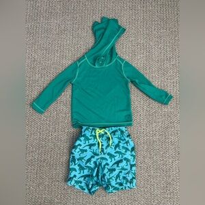 Baby Gap Bathing Suit - 3 Year Dinosaur Bottoms and Top